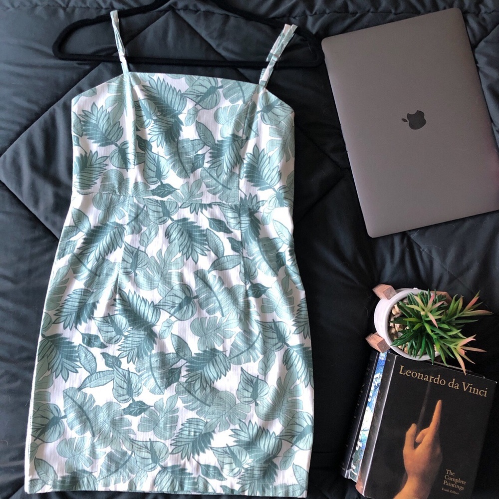 mini tropical floral dress